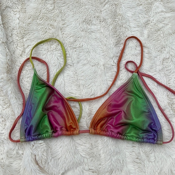 Other - Rainbow metallic Swim top